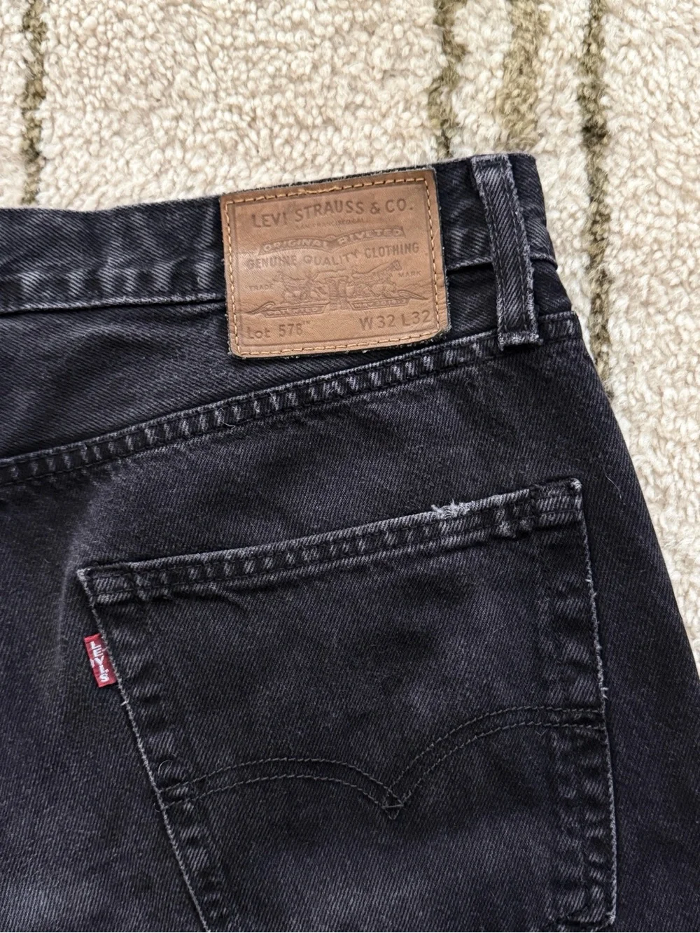 Levi’s Premium 578 Baggy Black Jeans W32